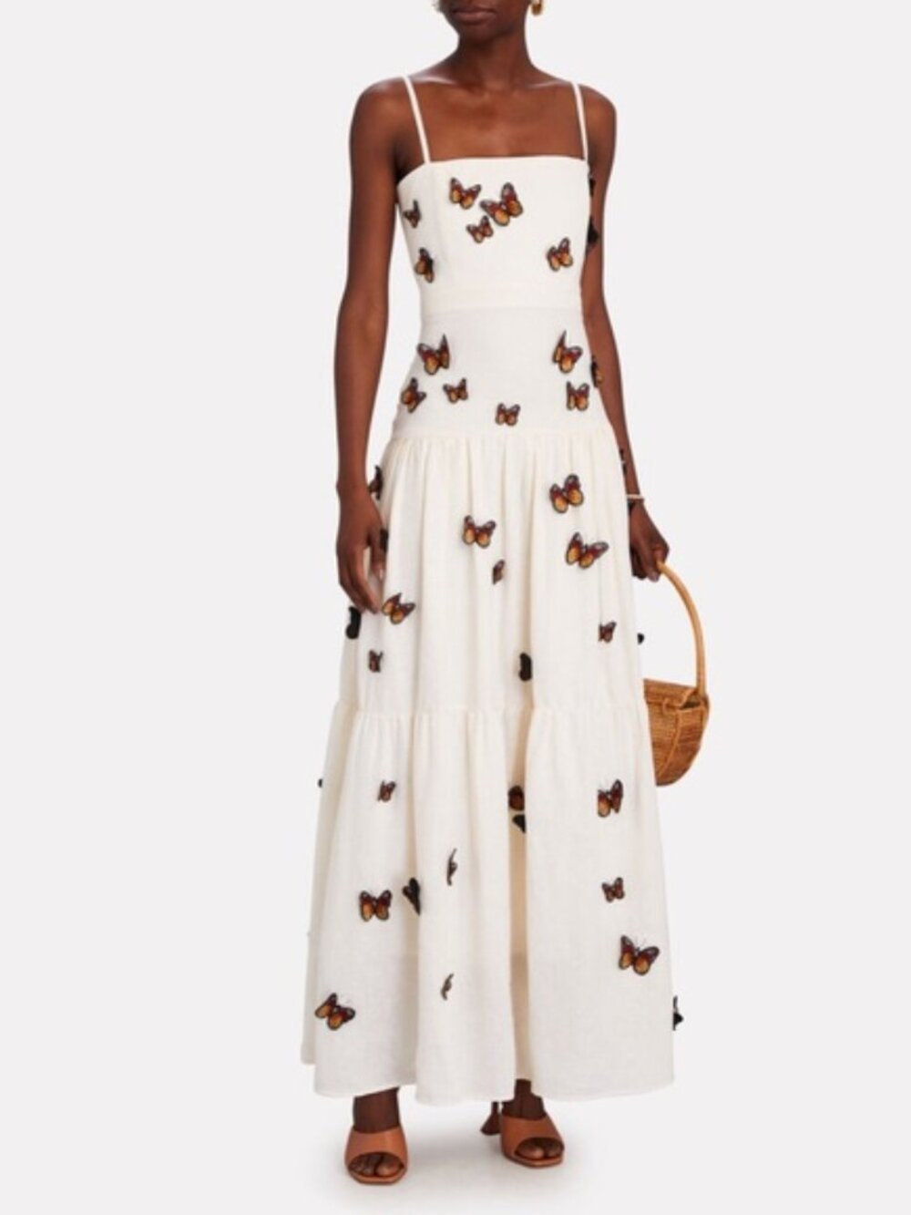 Agua Bendita Lima Butterfly Maxi Dress